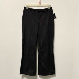 INC Black Pinstripe Bootcut Leg Women’s Dress Pant 2Petite. NWT.